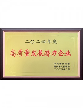 2024年度高質量發展潛力企業